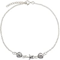Los mejores  - FIVE-D - Tobillera de plata de ley 925- longitud: 25 - 27 cm- en estuche